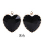 Fashion Transparent Love Heart Crystal Pendant for Earring Necklace Diy Making