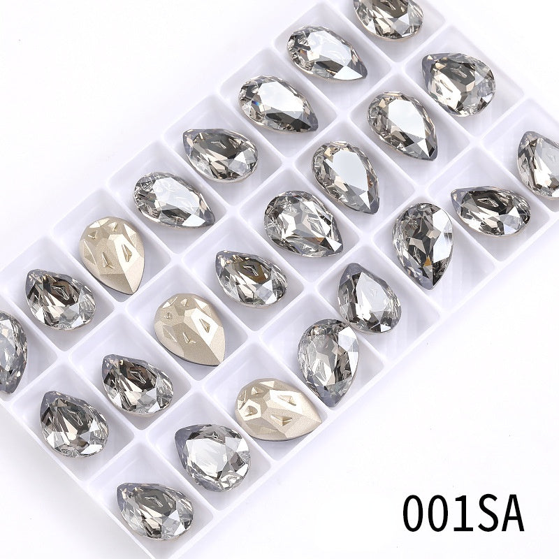 High-end boutique, Starfall series 10 * 14/13 * 18mm water drop crystal glass diamond bracelet clothing accessories