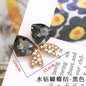 Creative Full Diamond Black and White Spot Alloy Bow DIY Phone Case Brooch Accessories