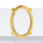20pcs Golden Copper Hollow Bottom With Holes Base for K9 Rhinestone DIY Jewelry Making