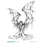 Cool Tattoo with Wings Personality Fashion Fallen Angel Arm Tattoo with Waterproof Tattoo Stickers
