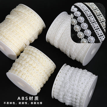 ABS Pearl Jewelry Party Holiday Bead Chain DIY Clothing Pearl Chain Accessories for Wedding Dress