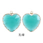 Fashion Transparent Love Heart Crystal Pendant for Earring Necklace Diy Making
