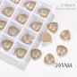 Fat Triangle Mocha Series Garment Sew on Rhinestone Glass Crystal Button for Clothing Jewelry Making