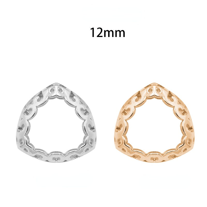 Golden/Silver Nest Shape Bottom/Sew on Rhinestone DIY Jewelry Making/Copper Material