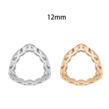 Golden/Silver Nest Shape Bottom/Sew on Rhinestone DIY Jewelry Making/Copper Material