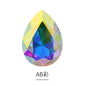 TonyBead 20 * 30mm water drop shape, factory wholesale glass material water drop crystal rhinestone mobile phone sticker diamond DIY accessories hair accessories handmade material glass diamond beads