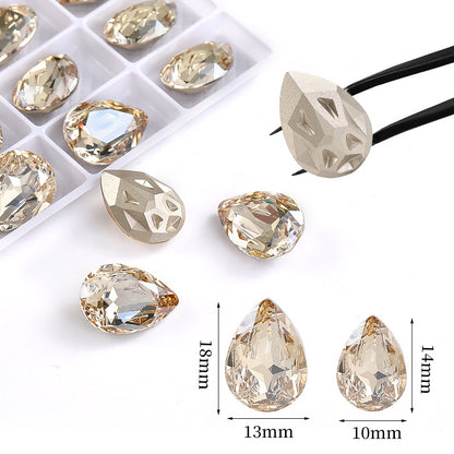 High-end boutique, Starfall series 10 * 14/13 * 18mm water drop crystal glass diamond bracelet clothing accessories