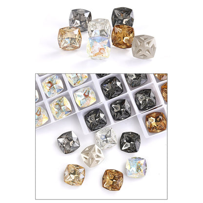 Star Meteorite Series K9 High-grade Fat Square Crystal Glass Diamond Bag Dress Accessories