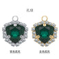 Fat Triangle Diy Necklace Earrings Accessories Pendant Crystal Glass Claw Rhinestone