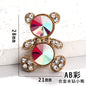 Crystal Bear Multi-color Diamond Bear Brooch DIY Accessories