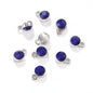 6MM Beads Pendant Shiny Crystal Diamond Glass Rhinestone  with Gold/Silver Zinc Base Necklace