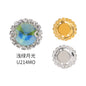 8/10mm Crystal Buckle Golden/ Wihte K Claws Edge Hand-stitched DIY Jewelry Shoe Accessories