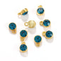 6MM Beads Pendant Shiny Crystal Diamond Glass Rhinestone  with Gold/Silver Zinc Base Necklace
