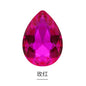 18 * 25Mm water drop shape, manufacturer wholesale glass material water drop crystal rhinestone mobile phone sticker diamond DIY accessories hair accessories handmade material glass diamond beads