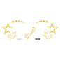 Gold Stickers Beauty Makeup Sweet Makeup Party Concert Gold Face with Waterproof Tattoo Stickers