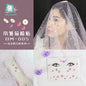 Fashion Little Daisy Print Face Stickers Waterproof and Sweatproof Collarbone Arm Temporary Tattoo Stickers