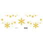 Gold Stickers Beauty Makeup Sweet Makeup Party Concert Gold Face with Waterproof Tattoo Stickers