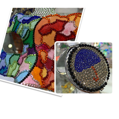 Gemstone filled 2/3/4/5/6mm Henna beads/Henna Gems/Rhinestone