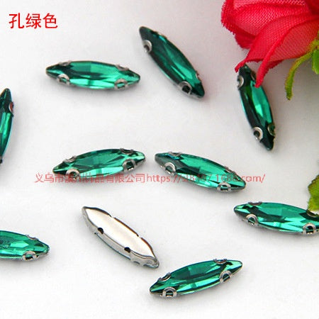 4*15mm Fine Horse Eyes Four Angle Claw Rhinestones Special Shape Crystal Rhinestones Hand Sewn Glass Rhinestones Anti-hook Claw Drill Accessories