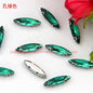 4*15mm Fine Horse Eyes Four Angle Claw Rhinestones Special Shape Crystal Rhinestones Hand Sewn Glass Rhinestones Anti-hook Claw Drill Accessories