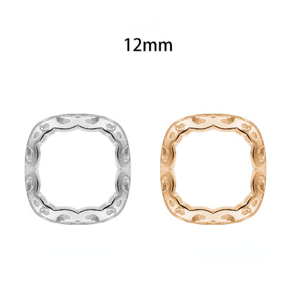 Golden/Silver Nest Shape Bottom/Sew on Rhinestone DIY Jewelry Making/Copper Material