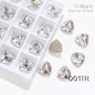 Fat Triangle Mocha Series Garment Sew on Rhinestone Glass Crystal Button for Clothing Jewelry Making