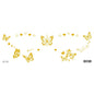 Gold Stickers Beauty Makeup Sweet Makeup Party Concert Gold Face with Waterproof Tattoo Stickers