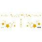 Gold Stickers Beauty Makeup Sweet Makeup Party Concert Gold Face with Waterproof Tattoo Stickers