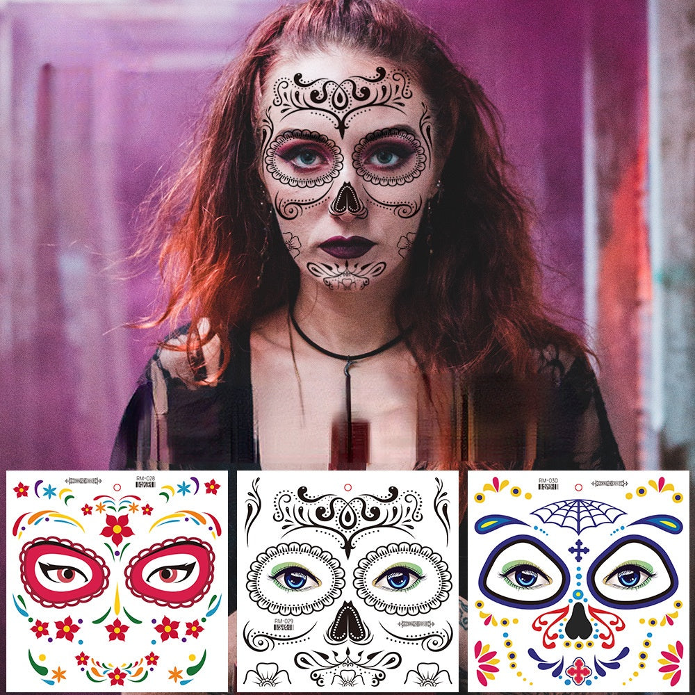 Halloween Clown Horror Mouth Tattoo Stickers, for Party Props Horror Cosplay Costume Makeup Props, for Halloween Masquerade Cosplay Party.