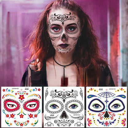 Halloween Clown Horror Mouth Tattoo Stickers, for Party Props Horror Cosplay Costume Makeup Props, for Halloween Masquerade Cosplay Party.