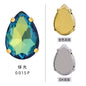 10pcs Light Purple Water Drop Four Angle Claw Crystal Hand Sewing Rhinestone Jewelry Accessories