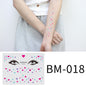 Fashion Little Daisy Print Face Stickers Waterproof and Sweatproof Collarbone Arm Temporary Tattoo Stickers