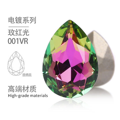 High-end Water Drop 13*18mm High Top Rhinestones Unusual Rhinestones Diy Jewelry Accessories Tip Bottom Diamond Nail Nail Sticker Diamond Materials