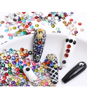 Gemstone filled 2/3/4/5/6mm Henna beads/Henna Gems/Rhinestone