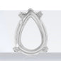 Multi Shapes Silver Copper Hollow Bottom With Holes Base for K9 Rhinestone Handmade Jewelry Accessories