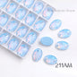 11*16/13*18/17*24mm Oval Shape K9 Glass Crystal Stones Sewing Rhinestones Buttons for Clothes Decoration