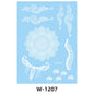 White Lace Tattooed HENNA INSTAN/HENNA TEMPORER Waterproof Indian Floral Geometric Pattern for A Party Wedding
