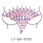 【ready Stock】Body Sticker Acrylic Chest Diamond Sticker Women Fake Tattoo Stickers Rave Party Dance Chest Decoration