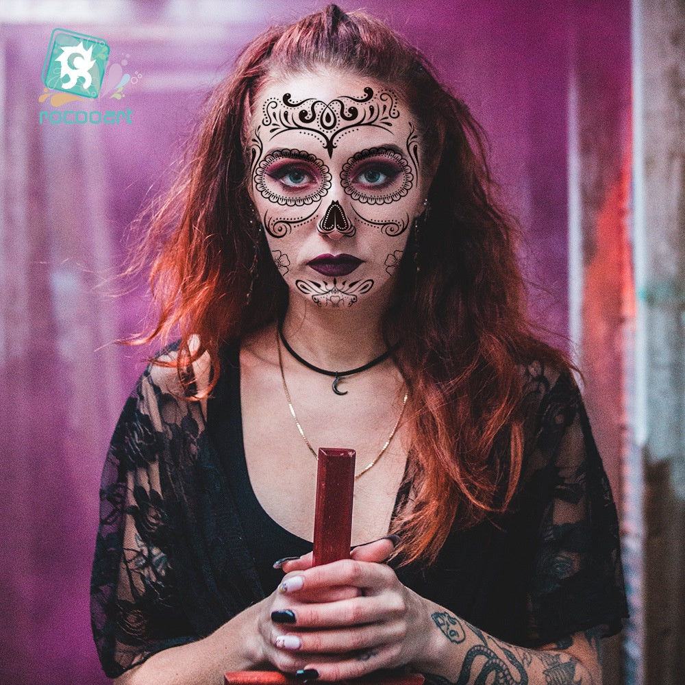 Halloween Clown Horror Mouth Tattoo Stickers, for Party Props Horror Cosplay Costume Makeup Props, for Halloween Masquerade Cosplay Party.