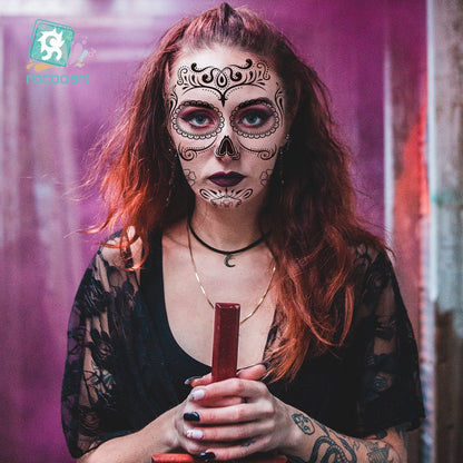 Halloween Clown Horror Mouth Tattoo Stickers, for Party Props Horror Cosplay Costume Makeup Props, for Halloween Masquerade Cosplay Party.