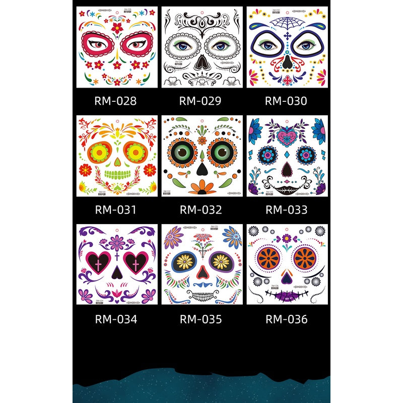 Halloween Clown Horror Mouth Tattoo Stickers, for Party Props Horror Cosplay Costume Makeup Props, for Halloween Masquerade Cosplay Party.