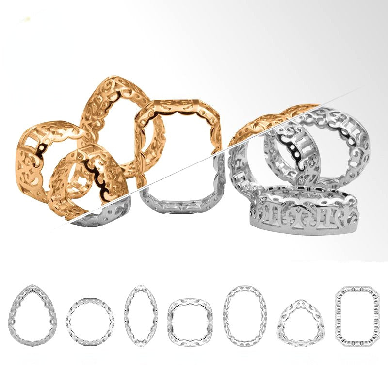 Golden/Silver Nest Shape Bottom/Sew on Rhinestone DIY Jewelry Making/Copper Material