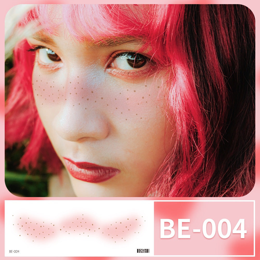 Blush makeup stickers Love Star Tattoo Sticker Cute Girl Face Sticker