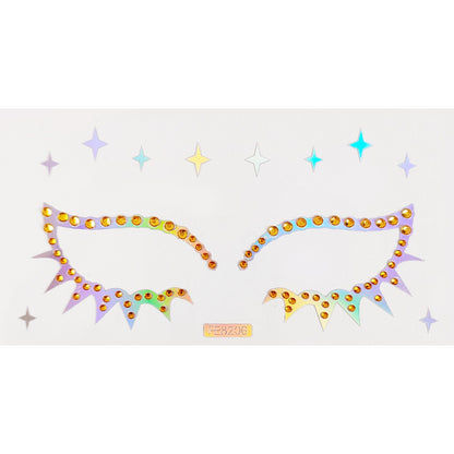 Laser Eye Patch Pearl Rhinestones Eye Acrylic Face Diamond Patch Paper