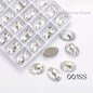 11*16/13*18/17*24mm Oval Shape K9 Glass Crystal Stones Sewing Rhinestones Buttons for Clothes Decoration