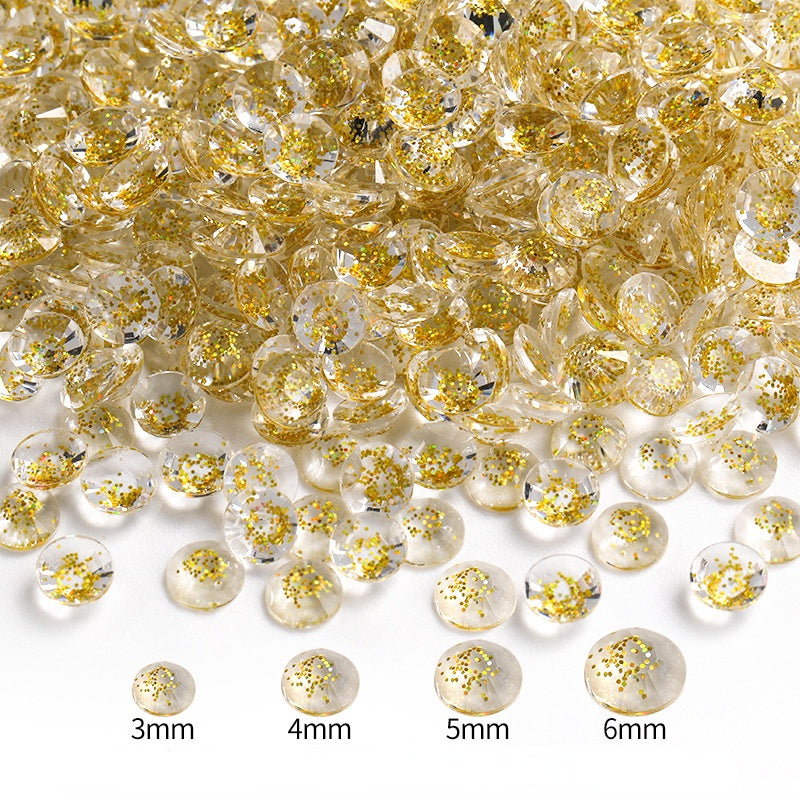 Galaxy Series Resin Rhinestone Nail Art Flatback Rhinestone for DIY Clothes Accessories