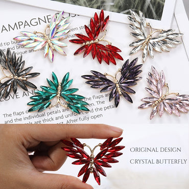 Full of Diamond Crystal Butterfly Alloy Cell Phone Case DIY Crocs Accessories