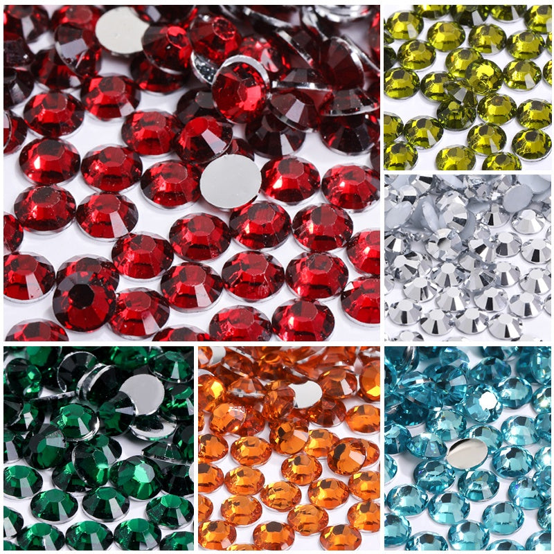 Gemstone Filled 2/3/4/5/6mm Henna Beads/Henna Gems/Rhinestone