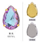 10*14/13*18mm Light Purple Water Drop Four Angle Claw Crystal Hand Sewing Rhinestone Jewelry Accessories Clothing Accessories